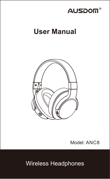 Ausdom ANC8 Noise Cancelling Wireless Headphones