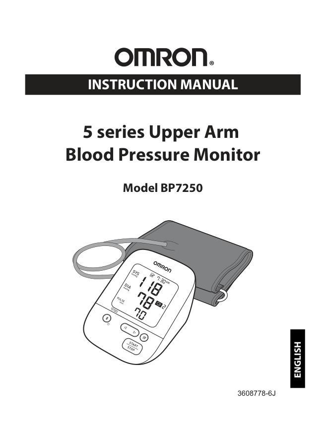 Omron BP7250 Blood Pressure Monitor