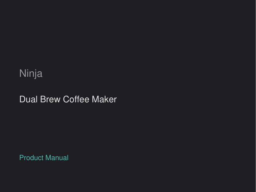 Ninja Dual Brew Coffee Maker