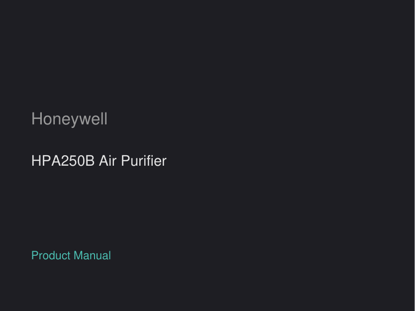 Honeywell HPA250B Air Purifier