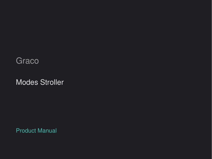 Graco Modes Stroller