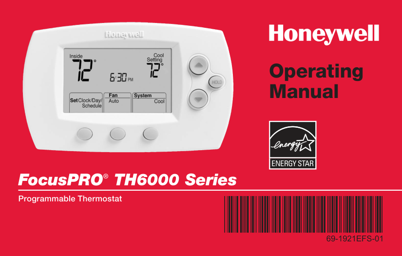 Honeywell TH6220D1028 Thermostat